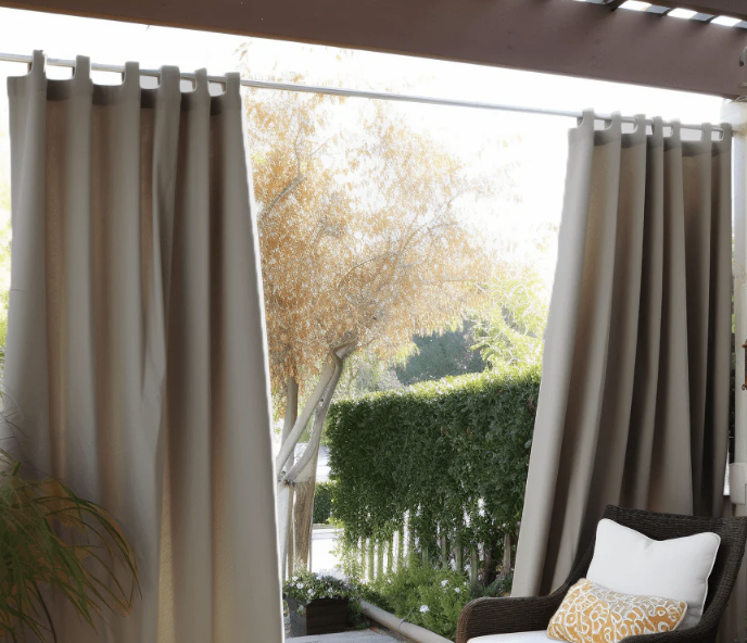 Tab top drapery